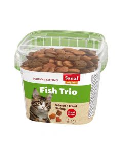 Sanal Fish Trio Cat Treat - 75g
