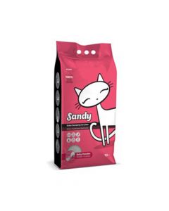 Sandy Clumping Baby Powder Scented Cat Litter - 10 Kg