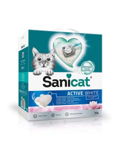Sanicat Active White Lotus Flower Cat Litter - 10 Liters