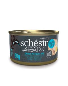 Schesir After Dark Chicken with Quail Egg in Broth Canned Cat Food - 80 g