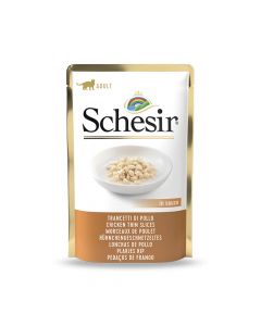 Schesir Chicken Thin Slices In Sauce Wet Adult Cat Food Pouch - 85 g