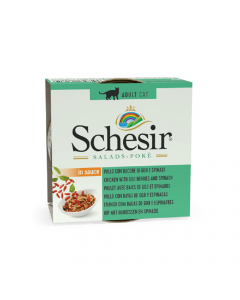 Schesir Chicken with Goji berries and Spinach Canned Cat Food - 85 g