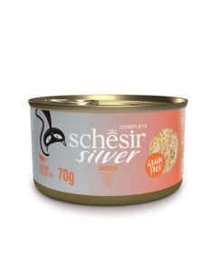 Schesir Silver Chicken in Broth Canned Cat Food - 70 g