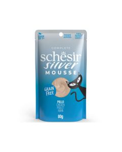 Schesir Silver Mousse Chicken Cat Food Pouch - 80 g