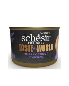 Schesir Taste The World Chicken Thai Coconut in Broth Canned Dog Food - 150 g