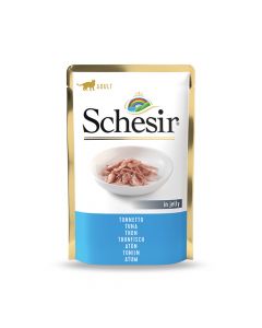 Schesir Tuna in Jelly Adult Cat Food Pouch - 85 g