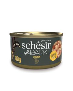 Schesir After Dark Chicken In Broth Canned Cat Food - 80 g