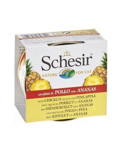 Schesir Cat Chicken with Pineapple Fruit Can, 75g