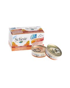 Schesir Multipack Tuna with Papaya Wet Cat Food, 50g, Pack of 6