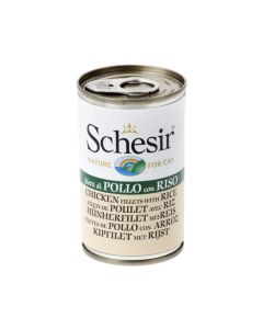 Schesir Chicken Fillets With Rice Canned Cat Food, 140g