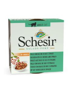 Schesir Chicken with Goji berries and Spinach Canned Cat Food - 85 g