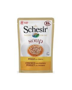Schesir Chicken With Pumpkin Soup Cat Food - 85g - Pack of 12