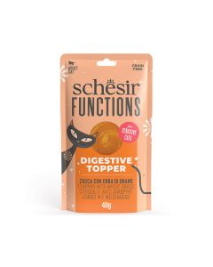 Schesir Functions Digestive Topper Pumpkin With Wheat Grass Wet Cat Food - 40 g