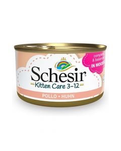 Schesir Kitten Care Chicken Mousse Canned Cat Food 3-12 Months - 85 g