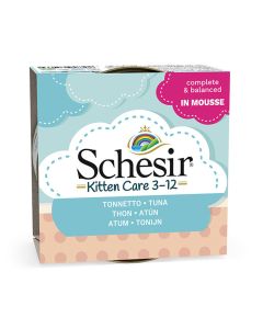 Schesir Kitten Care Tuna Mousse Canned Cat Food 3-12 Months - 85 g