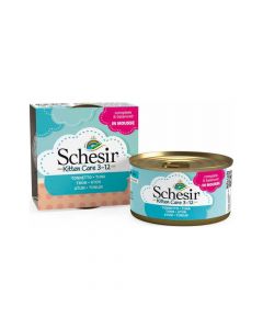 Schesir Kitten Care Tuna Mousse Canned Cat Food 3-12 Months - 85 g