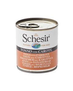 Schesir Tuna with Carrot Canned Dog Food - 285g