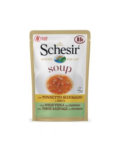 Schesir With Wild Tuna and Pumpkin Soup Cat Food, 85g