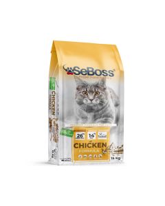 طعام جاف بالدجاج للقطط البالغة من سيبوس - 15 كغم
