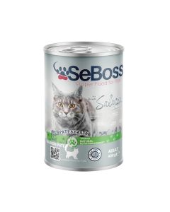 SeBoss Premium Salmon Pate Sterilized Canned Cat Food - 400 g