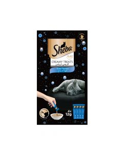 Sheba Creamy Treat Cat Food Tuna - 48 g Pack of 12