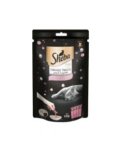 Sheba Melty Tuna & Salmon Flavour Creamy Treat, 12g, Pack of 4