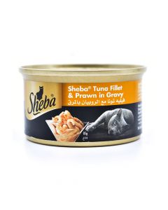 طعام معلب مع التونا والروبيان للقطط من شيبا، 85 جرام، 24 قطعة
