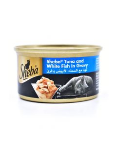 Sheba Tuna and  White Fish Cat Food - 85 g