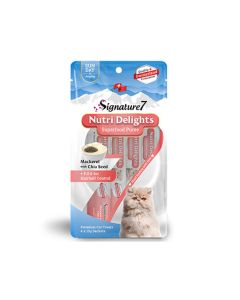 Signature7 Nutri Delights Mackerel with Chia Seed Puree Cat Treats - 60 g