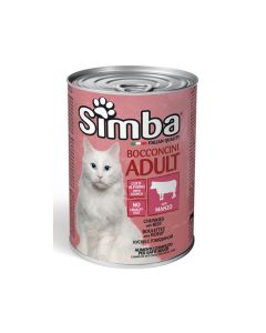 Simba Chunkies with Beef Adult Wet Cat Food - 720 g