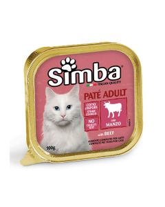 Simba Pate with Beef Canned Cat Food - 100 g