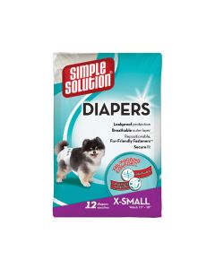 Simple Solution Disposable Dog Diapers - 12 pcs