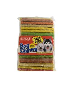 Sleeky Natural Rawhide Color Dog Chew Sticks, 450g