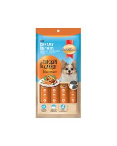 SmartHeart Chicken & Carrot Creamy Adult Dog Treats - 4 x 15 g