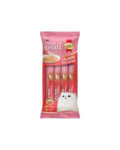 SmartHeart Creamy Salmon Cat Treats - 4 x 15 g