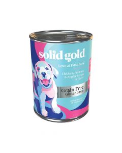 Solid Gold Love at First Bark Chicken, Potatoes and Apples Recipe in Gravy Dog Wet Food - 374g