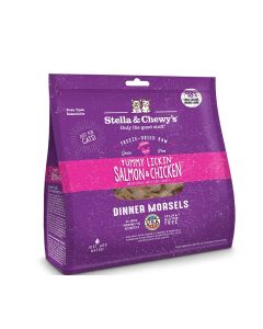 Stella&Chewy's Yummy Lickin’ Salmon & Chicken Freeze-Dried Raw Dinner Morsels Cat Food - 8 oz