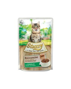 Stuzzy Chunks with Rabbit in Jelly Cat Food Pouch - 85 g