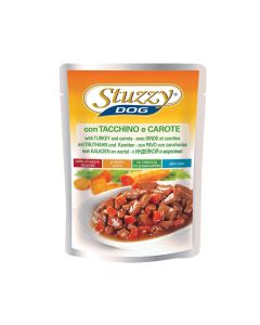 Stuzzy Chunks with Turkey and Carrot Wet Dog Food Pouch - 100g