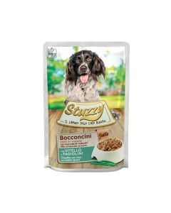 Stuzzy Chunks with Veal and Green Beans in Jelly Dog Food Pouch - 100 g