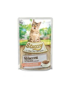 Stuzzy Shreds With Salmon Cat Food Pouch - 85 g