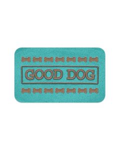 Tarhong Good Dog Pet Placemat - Teal - 11.5" x 19" x 0.08"