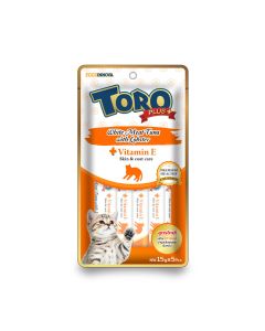 مكافأة لحم التونة الأبيض والكركند للقطط من تورو بلس+ - 5 × 15 جرام