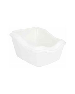 Trixie Cleany Cat Litter Tray, with Rim, White - 45 × 29 × 54 cm