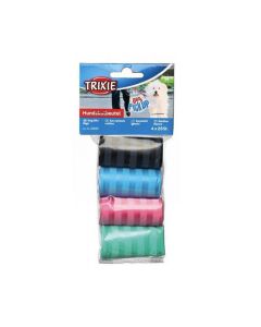 Trixie Dog Poop Bags - 4 Rolls of 20 Bags - Assorted Colors