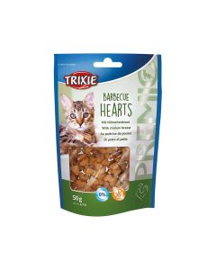 Trixie Premio Barbecue Grilled Hearts with Chicken Cat Treat - 50 g