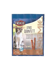 Trixie Premio Stick Quintett Lamb and Turkey Cat Treat - 5 g - 5 Sticks