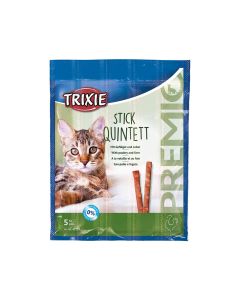 Trixie Premio Stick Quintett Poultry and Liver Cat Treats - 5 x 15 g