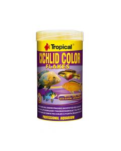 Tropical Cichlid Color Colour-Enhancing Flakes Food for Cichlid Fish - 50g