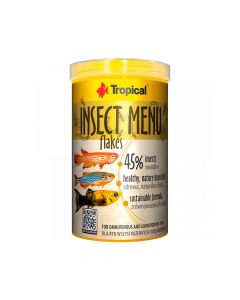 طعام رقائق منيو الحشرات للأسماك من تروبيكال - 200 جرام